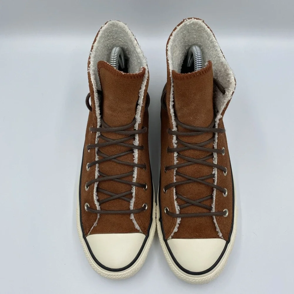 Converse Chuck Taylor All Star High Top Women's 7 Cinnamon Brown Suede Shoes